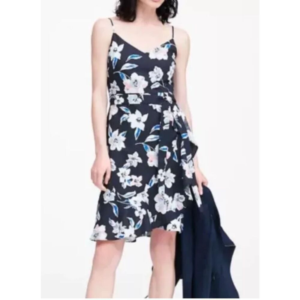 Banana Republic Floral Knee Length Sheath Dress Size 6